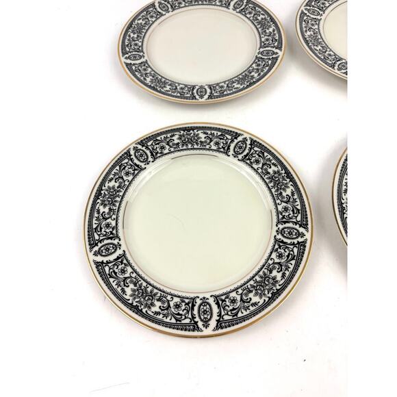 VTG Set Of 4 Momoyama Fine China Ivory Glazed Made in Japan Dessert Plates - Picture 6 of 9